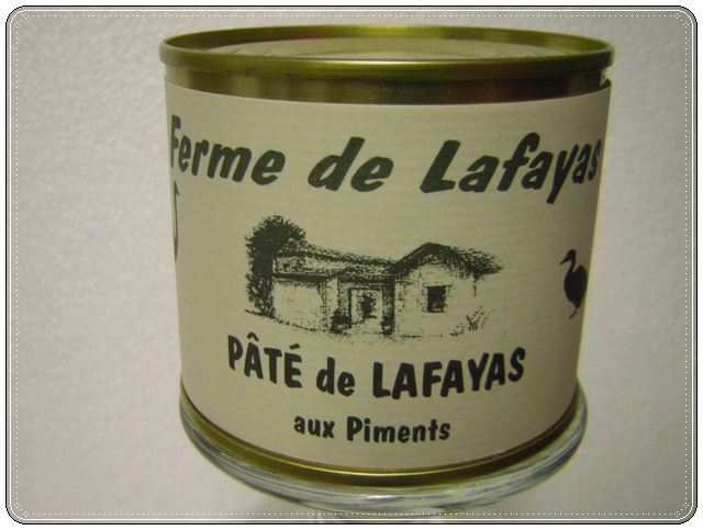Paté de Lafayas aux piments 190g